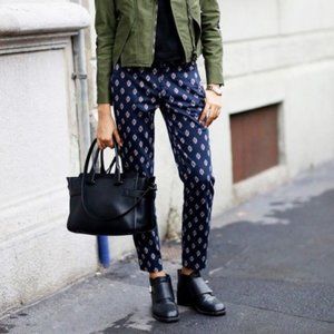 . CREW Minnie Pants Foulard Print {QQ14}